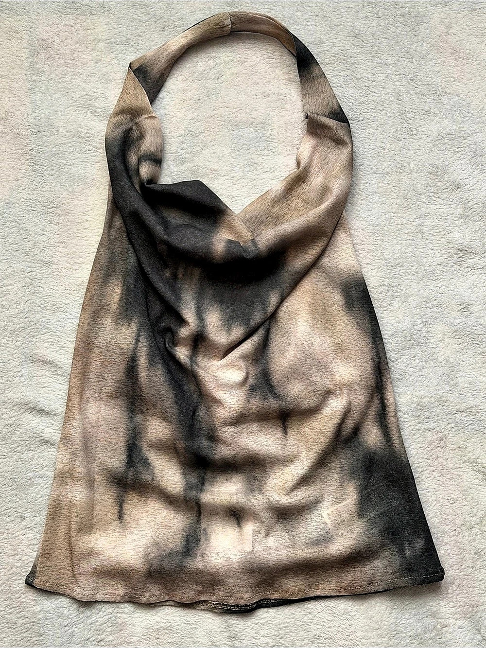 Forever 21 halter top Tie-Dye in Brown & dark green